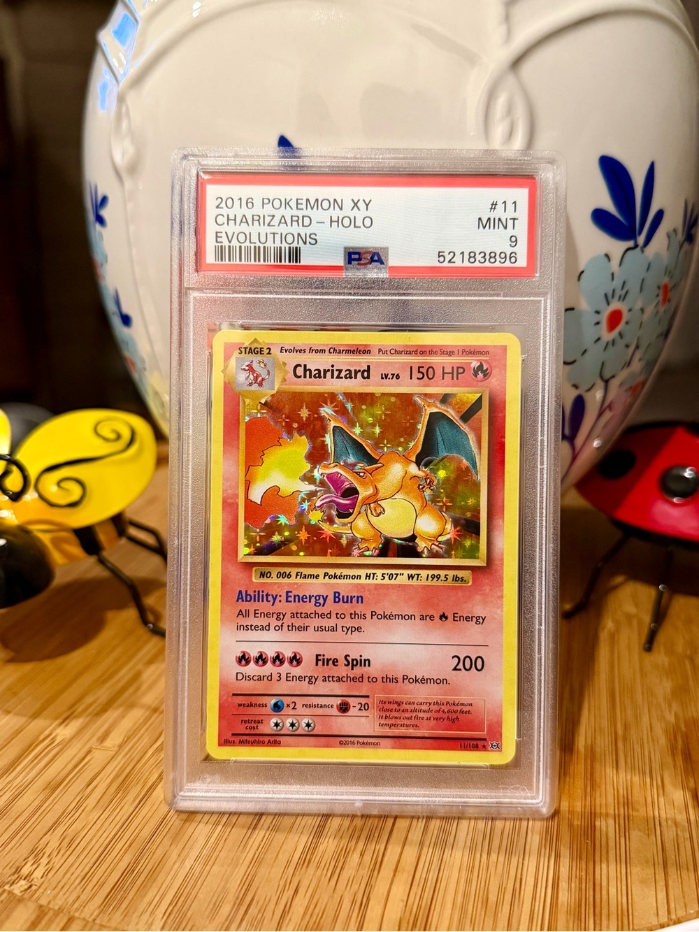Pokemon XY evolutions 11/108 Charizard-Holo rare PSA 9 Mint 2016